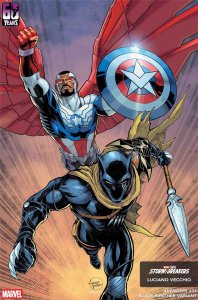 AVENGERS #35 LUCIANO VECCHIO BLACK PANTHER VARIANT Marvel Comic Book 2025