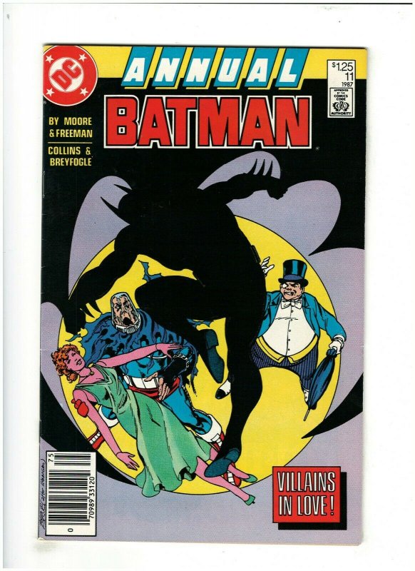 Batman Annual #11 VF+ 8.5 Newsstand DC Comics 1987 Alan Moore,Breyfogle, Penguin