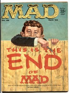 Mad Magazine 46 1959 Alfred E Neuman Upside Down Issue G Vg Hipcomic