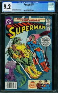 Superman #366 (1981) CGC 9.2 NM-
