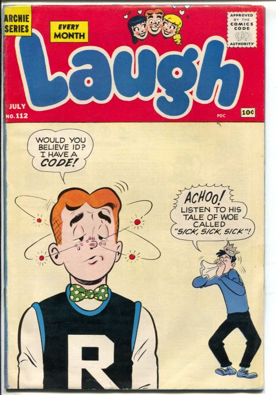 Laugh #112 1960-Archie-Betty-Veronica-paper dolls-K.O. & Gloria-VG