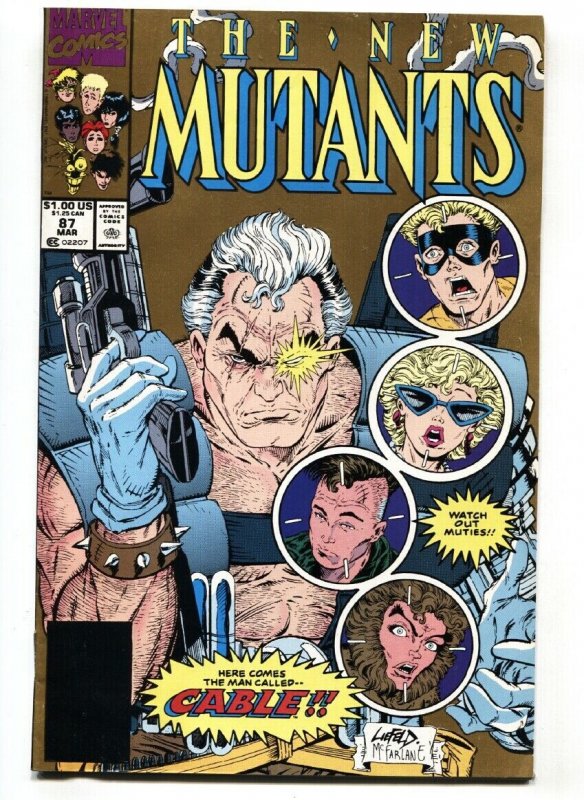 NEW MUTANTS #87 First CABLE comic book 2nd print 1990-MARVEL 