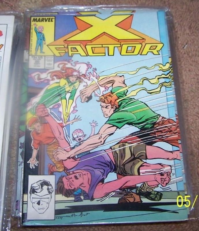 X FACTOR # 20 MARVEL 1987  original x men team +RUSTY 