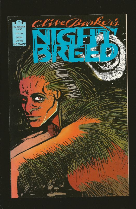 Epic Comics Clive Barkers Night Breed Vol 1 No 25 March 1993