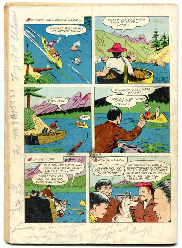 Rin Tin Tin #8  1954 - Dell  -G/VG - Comic Book