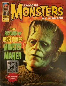 FAMOUS MONSTERS OF FILMLAND #257 FRANKENSTEIN COVER SDCC EXCLUSIVE NM.