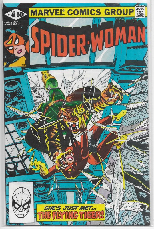 Spider-Woman (vol. 1, 1978) #40 FN Claremont/Leialoha, Flying Tiger