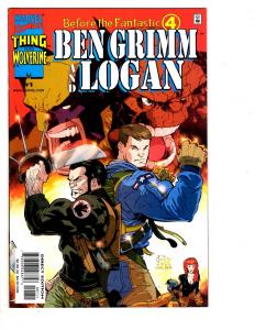 3 Before the Fantastic Four: Ben Grimm and Logan Marvel Comic Books # 1 2 3 MS7