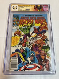 Marvel Super Heroes Secret Wars (1984) # 1  (CGC 9.2) Signed Downey + Jackman
