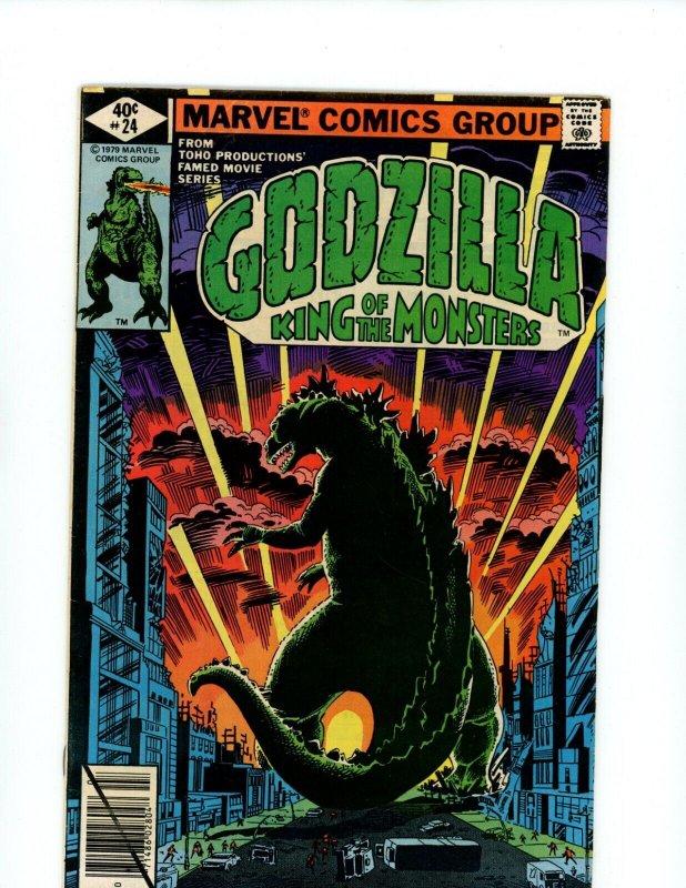 Godzilla  #24 - Classic Battle of Godzilla Vs. The Avengers  (7.5/.80) 1979 