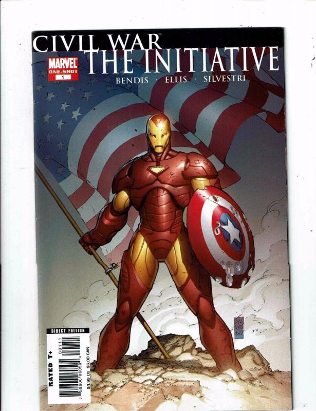 5 Civil War Marvel Comic Book One Shots # 1 Return Crimes Initiative Damage BF4