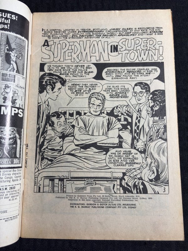 Vintage MIGHTY Planet Australian Comic #102 VG+ 4.5 Jack Kirby Superman