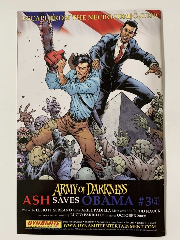 Army of Darkness - Ash saves Obama #2 - Variant - NM ( 2009)