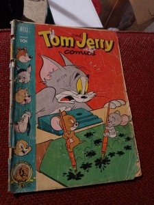 Tom & Jerry #92 golden age 1952 Dell Comics precode cartoon Barney bear and