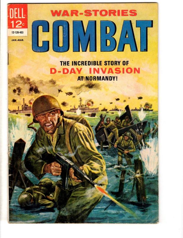 War Stories Combat # 11 FN Dell Silver Age Comic Book 1964 Painted Cover JL17