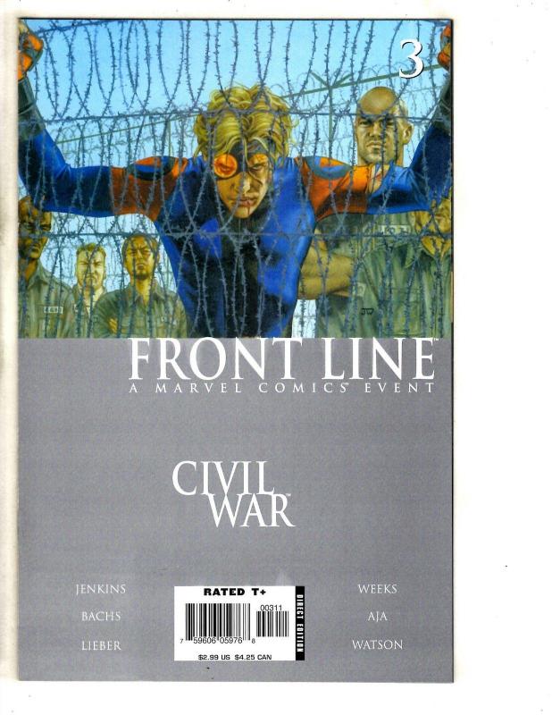 9 Marvel Comics Civil War Front Line # 1 2 3 4 11 + Gambit # 16 17 18 + # 3 JD3