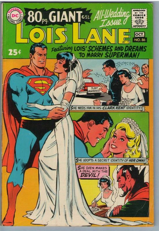 Superman's Girl Friend Lois Lane 86 Oct 1968 FI- (5.5)