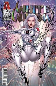 White Widow #5 Marat Mychaels Silver Holographic Foil Cover NM.
