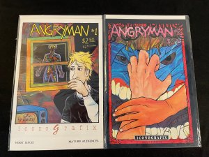 ANGRYMAN #1, 2 VFNM Condition