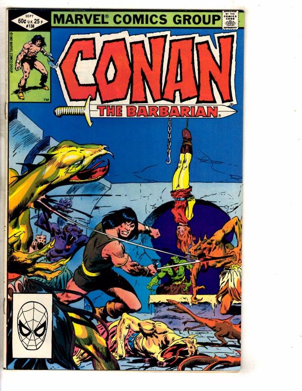 10 Conan Barbarian Marvel Comics # 126 127 129 138 139 140 145 146 147 148 GJ4