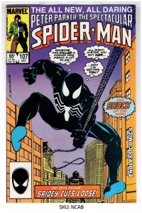 • The Spectacular Spider-Man #107 (1985) Key-1st Sin Eater! [NSC•CR300-NCA8]