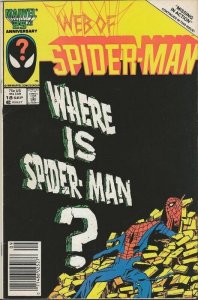 Web of Spiderman #18 ORIGINAL Vintage 1986 Marvel Comics 1st Eddie Brock Cameo