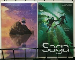 SAGA - IMAGE COMICS - #21-34 - 2014-16 - Brian K. Vaughan - VF+ or Better LOT #2
