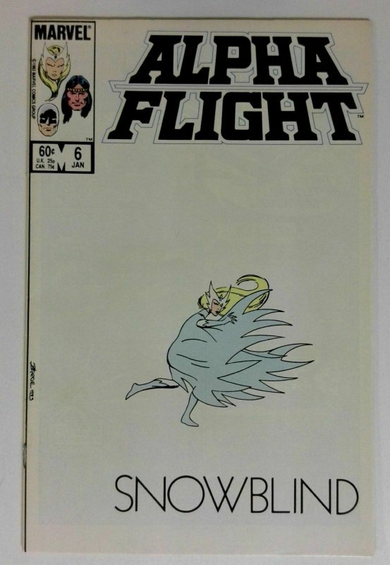 Alpha Flight #6 Marvel 1983 NM CLASSIC WHITE COVER Comic Book