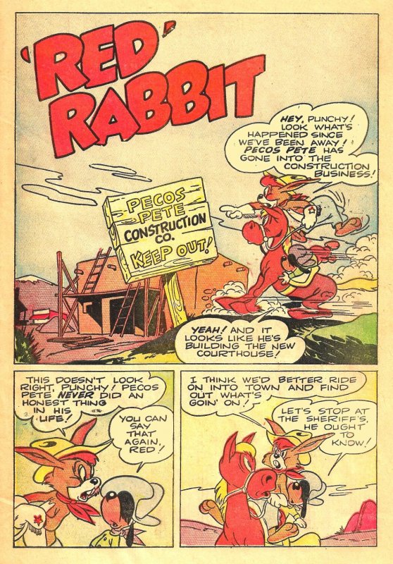 RED RABBIT #7 (Summer1948) 5.0 VG/FN  Great Harvey Eisenberg Art Throughout!