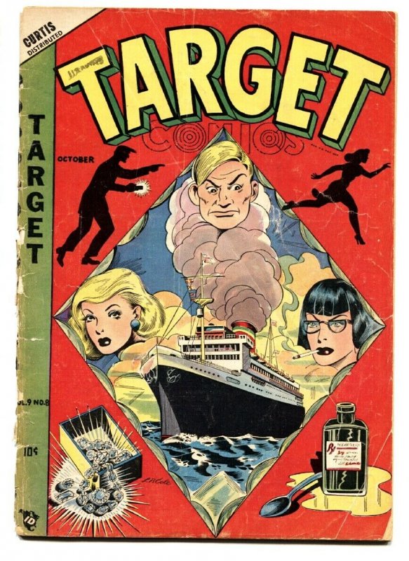 Target Vol. 9 #8 1948-L.B. Cole drugs cover-Gary Stark-Don Rico-