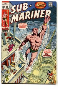 SUB-MARINER #38-1971-MARVEL-Origin of Namor-comic book