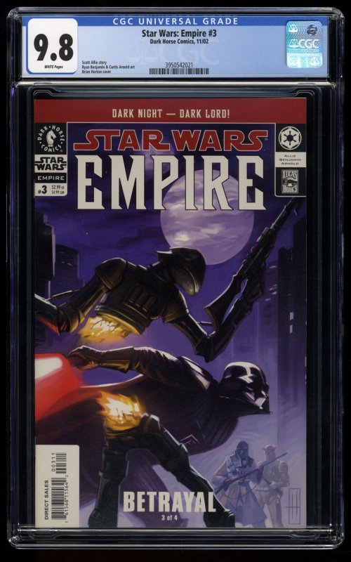 Star Wars: Empire #3 CGC NM/M 9.8 White Pages