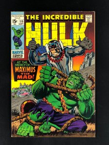 The Incredible Hulk #119 (1969) VF- Maximus the Mad!