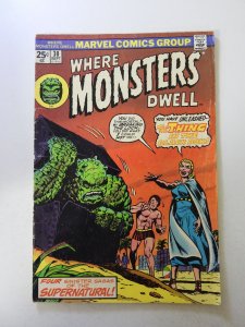 Where Monsters Dwell #30 (1974) VG condition