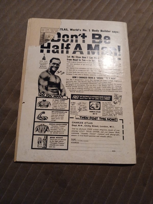 LEE BRITON ALIAS PURPLE HOOD #1 1967 UK Superhero Comic RARE Last Copy Nice.