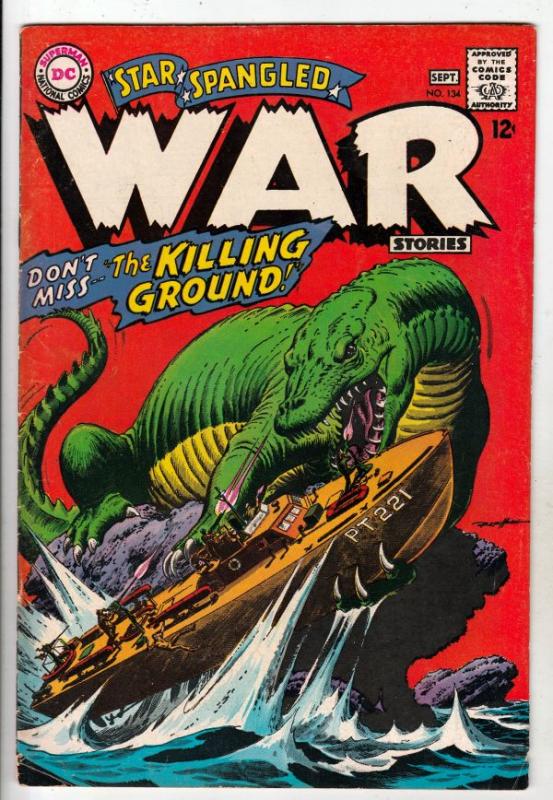 Star Spangled War Stories #134 (Sep-67) FN- Mid-Grade Dinosaur