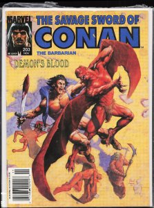 The Savage Sword of Conan #203 (1992) Conan