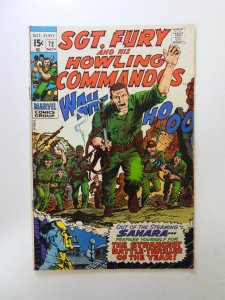 Sgt. Fury #72 (1969) VG/FN condition