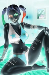 Harley Quinn Cosplay Suicide Squad Tattoos 1:10 Inverted Variant CBSN  Live