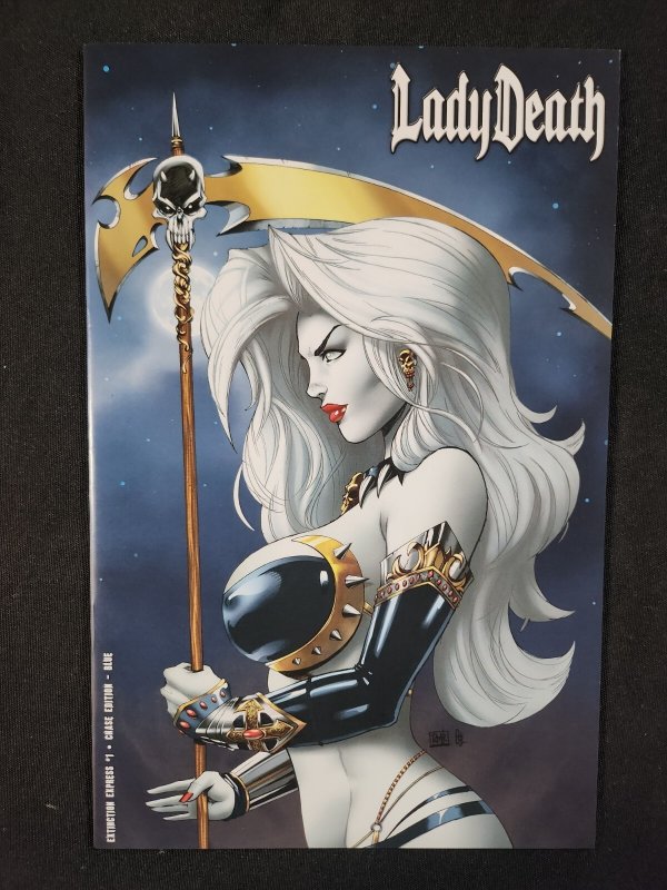 Lady Death: Extinction Express 2PC #1 - Chase Edition Gold & Blue (9.2ob) 2016