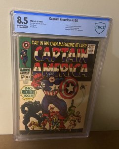 Captain America #100 ( CBCS 8.5 VFN+ ) 1st Monthly Issue / Jack Kirby / 1968
