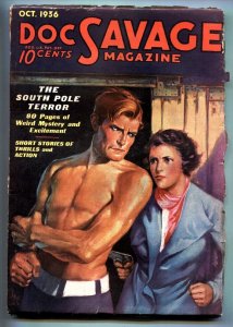 DOC SAVAGE-10/1936-High grade-Pulp Magazine