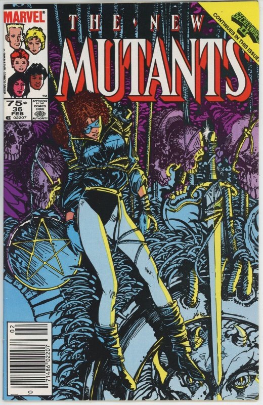 New Mutants #36 (1983) - 6.0 FN *Subway to Salvation*