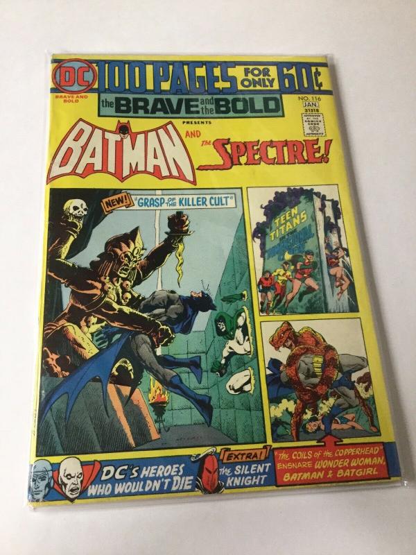 Brave And The Bold Batman And The Spectre! 116 VG Very Good 4.0 DC Comics