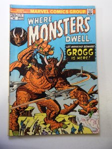 Where Monsters Dwell #27 (1974) VG- Condition stain bc