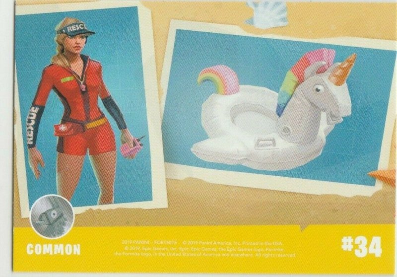 Fortnite Base Card 34 Panini 2019 trading card series 1