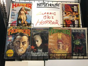 HOUSE OF HAMMER collection 8 diff 1970S HORROR Classics, Comic Adaptions