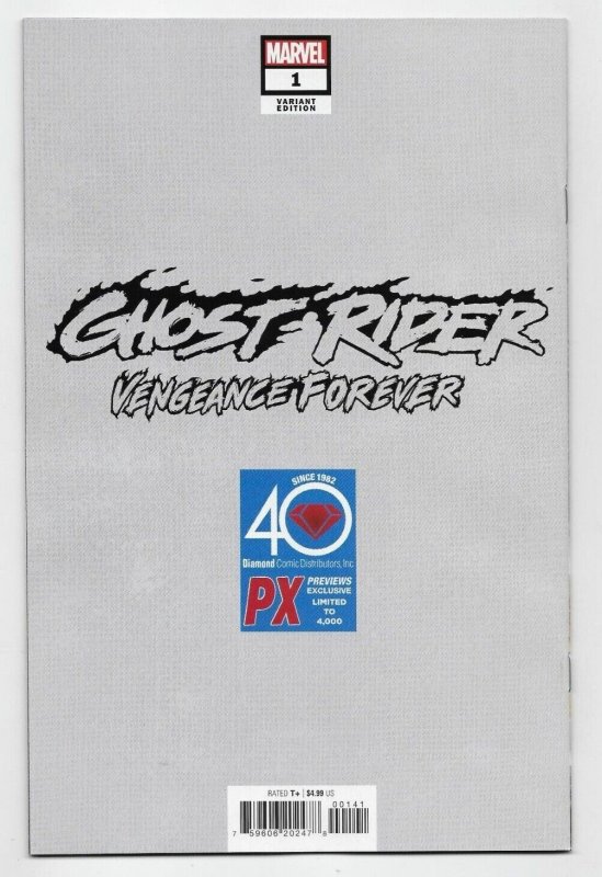 Ghost Rider Vengeance Forever #1 Marvel 2022 Larraz Diamond Exclusive Variant 