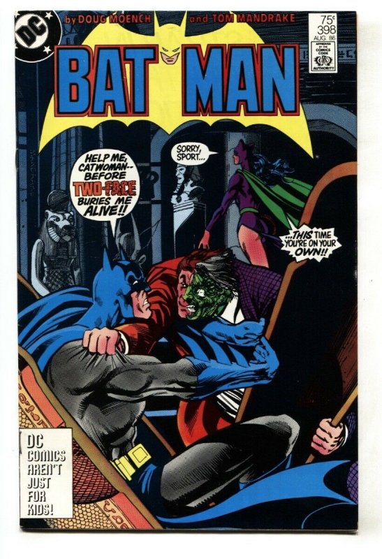 BATMAN #398-CATWOMAN-TWO-FACE COVER-HIGH GRADE comic book DC