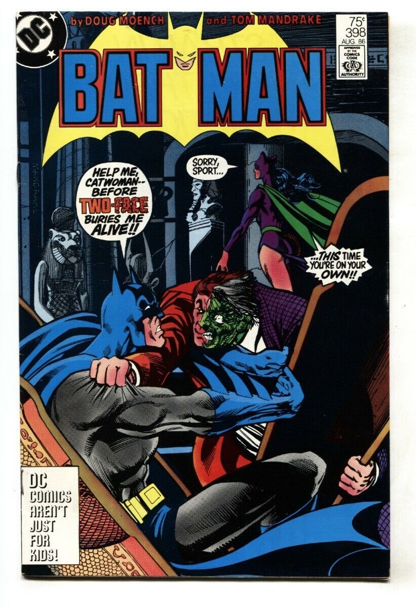 Batman #398-Catwoman-Two-Face Cover-High Grade Comic Book DC | Comic Books  - Copper Age, DC Comics, Batman, Superhero / HipComic